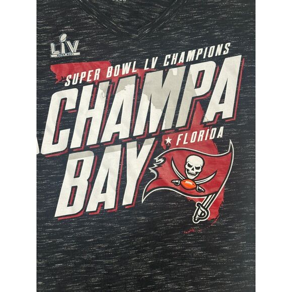Fanatics Women's Super Bowl LV Champions Tampa Bay Buccaneers T-Shirt Size M - Picture 4 of 4